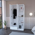 Armoire Dover, Bedroom, White White Particle Board Engineered Wood