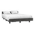 Twin Bed Base Cervants, Bedroom, Smokey Oak Twin Gray Particle Board Engineered Wood