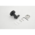 6 Piece Bathroom Towel Rack Set Wall Mount matte black-aluminium