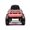 Ride On Tractor With Trailer,24V Battery Powered Electric Tractor Toy, 200W*2Motor 1.86 4.97Mph Remote Control,Electric Car For Kids,Three Speed Adjustable,Usb,Mp3 ,Bluetooth,Led Light, Safety Belt