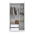 Wardrobe Erie, Bedroom, White White Particle Board Engineered Wood