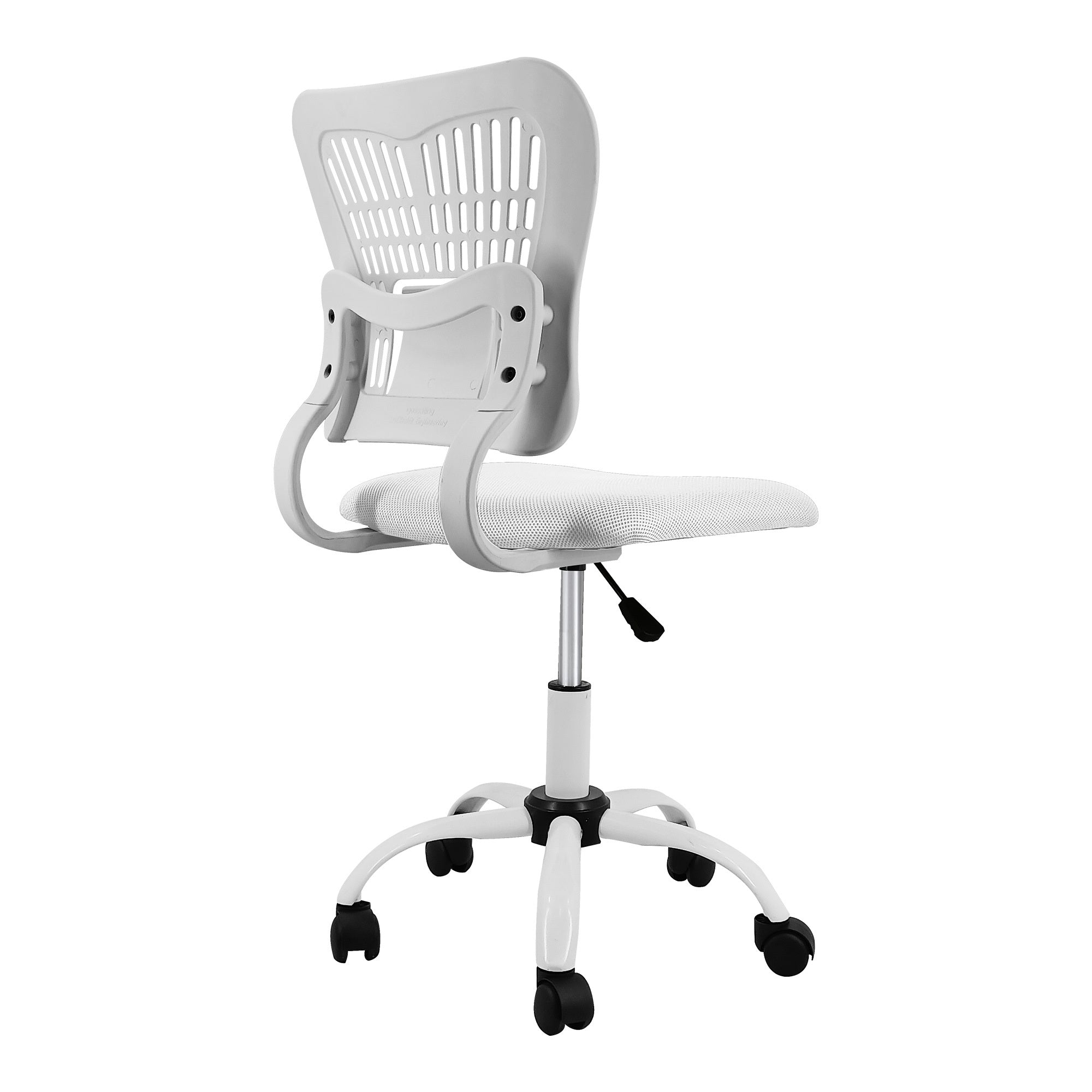 Home Office Chair Ergonomic Desk Chair Mesh Computer white-fabric