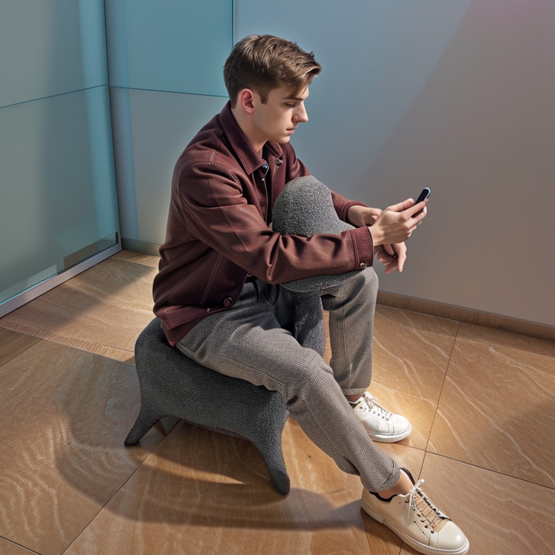 Sherpa Lamb Fabric Gaming Chair, Lambswool Fabric Upholstered Accent Chair For Gaming Room, Living Room, Bedroom Pink Foam