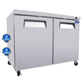 Orikool 48 IN Commercial Refrigerators, Undercounter silver-stainless steel