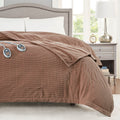 Heated Blanket brown-polyester