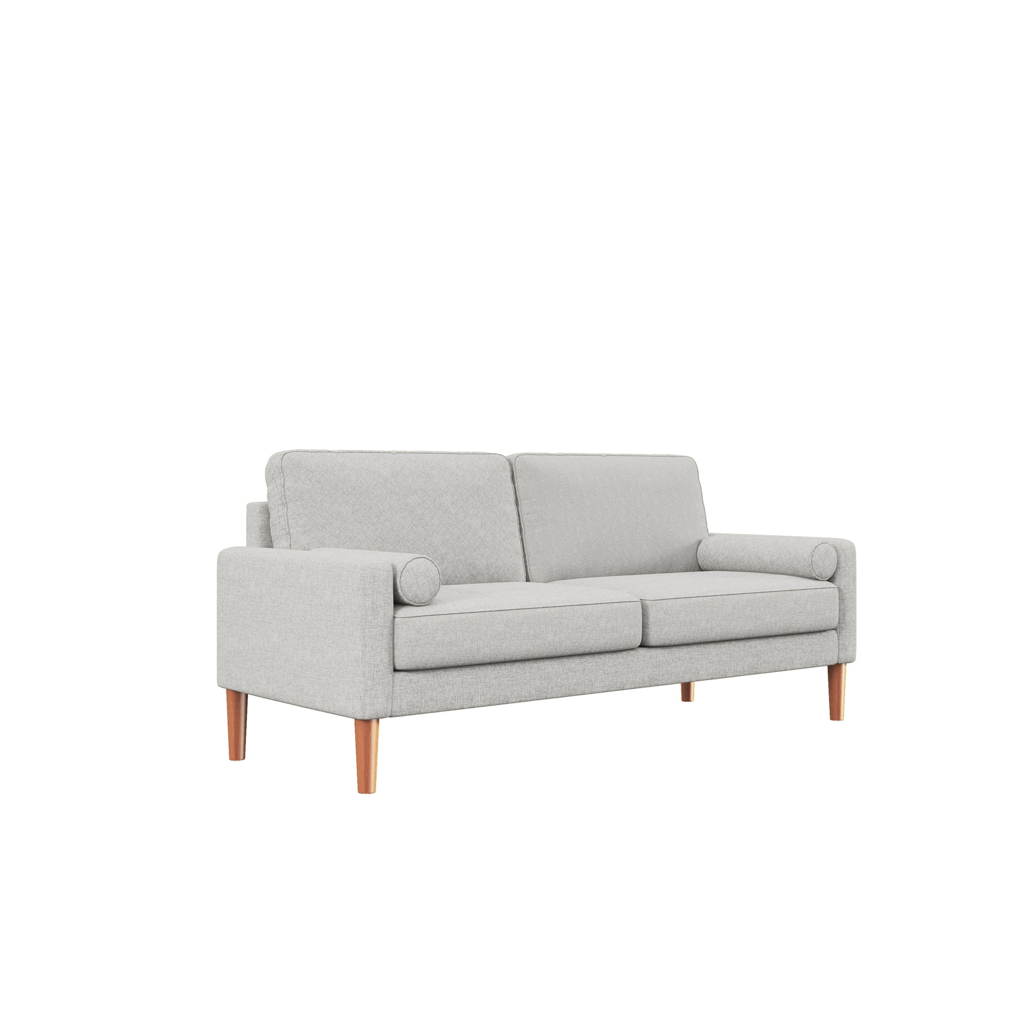 JOS 67.7'' 3 seater Sofa Couch for Living Room, Modern beige-wood-bedroom-cotton-fabric-3 seat