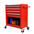 4 Drawers Multifunctional Red Tool Cart With