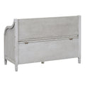Rustic Style Solid Wood Entryway Multifunctional Storage Bench With Safety Hinge Gray Wash Beige High Back Gray Wash Primary Living Space Beige Mdf