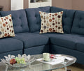 Modular Sectional Navy Polyfiber 4Pcs Sectional Sofa Laf And Raf Loveseats Corner Wedge Armless Chair Tufted Cushion Couch Navy Primary Living Space Tufted Back Classic,Contemporary,Modern Modular Rubberwood Fabric 5 Seat