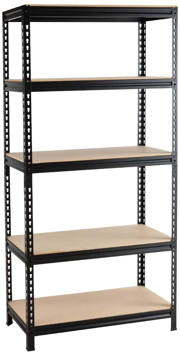 Storage Shelving Unit, 5 Tier Adjustable, Metal -