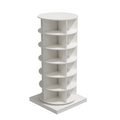 360 Rotating Shoe Cabinet 6 Layers - White