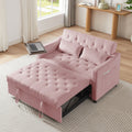 Pink Velvet Sofa Bed Pink Velvet Wood Tufted Back Foam Velvet 2 Seat