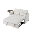 Cream White Velvet Sofa Bed Cream White Velvet Wood Tufted Back Foam Velvet 2 Seat