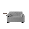 Grey Velvet Sofa Bed Grey Velvet Wood Tufted Back Foam Velvet 2 Seat