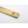 24 Inches Linear Shower Drain, Included Hair Strainer And Leveling Feet Brushed Gold Stainless Steel