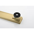 28 Inches Linear Shower Drain, Included Hair Strainer And Leveling Feet Brushed Gold Stainless Steel