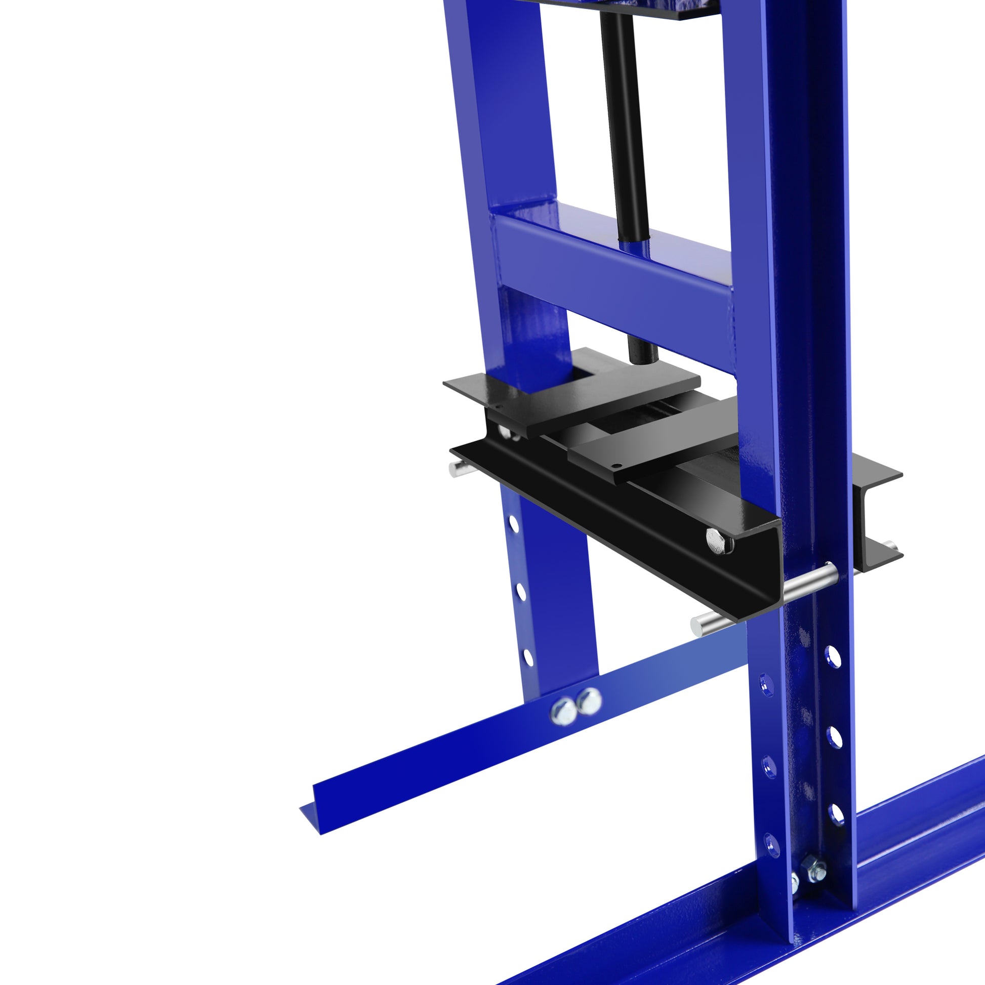 Steel H Frame Hydraulic Garage Shop Floor Press With Stamping Plates, With Pressure Gauge,6 Ton Capacity, Blue Blue Steel