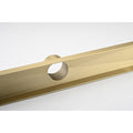 24 Inches Linear Shower Drain, Included Hair Strainer And Leveling Feet Brushed Gold Stainless Steel