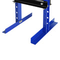 Steel H Frame Hydraulic Garage Shop Floor Press With Stamping Plates, With Pressure Gauge,6 Ton Capacity, Blue Blue Steel