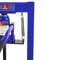 Steel H Frame Hydraulic Garage Shop Floor Press With Stamping Plates, With Pressure Gauge,6 Ton Capacity, Blue Blue Steel