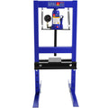 Steel H Frame Hydraulic Garage Shop Floor Press With Stamping Plates, With Pressure Gauge,6 Ton Capacity, Blue Blue Steel