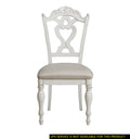 Victorian Style Antique White Desk Chair 1pc antique white-traditional-victorian-side