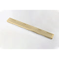 12 Inches Linear Shower Drain, Included Hair Strainer And Leveling Feet Brushed Gold Stainless Steel