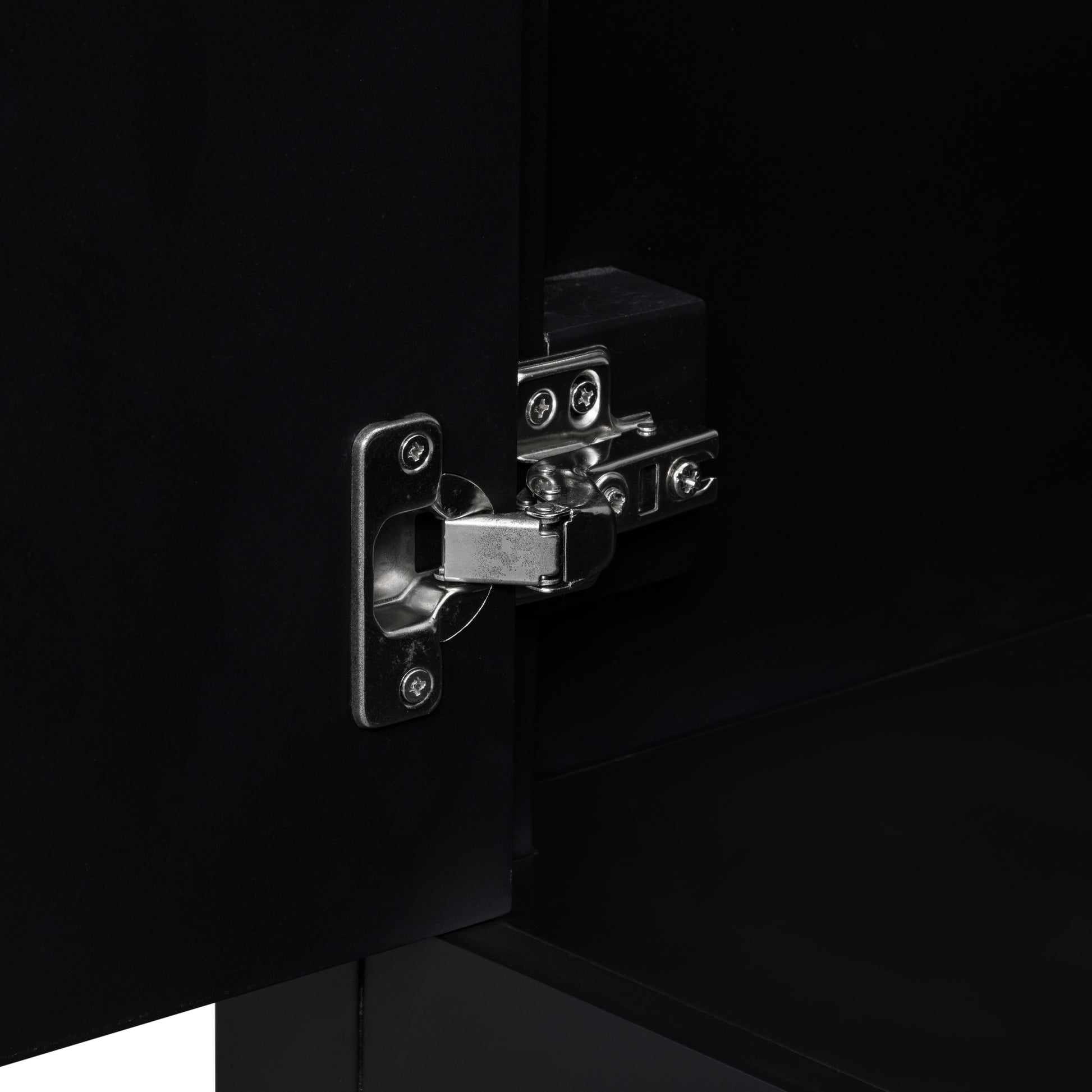 36" Bathroom Vanity With Sink Combo, Black Bathroom Cabinet With Drawers, Solid Frame And Mdf Board Old Sku:Jl000007Aab Black Solid Wood Mdf