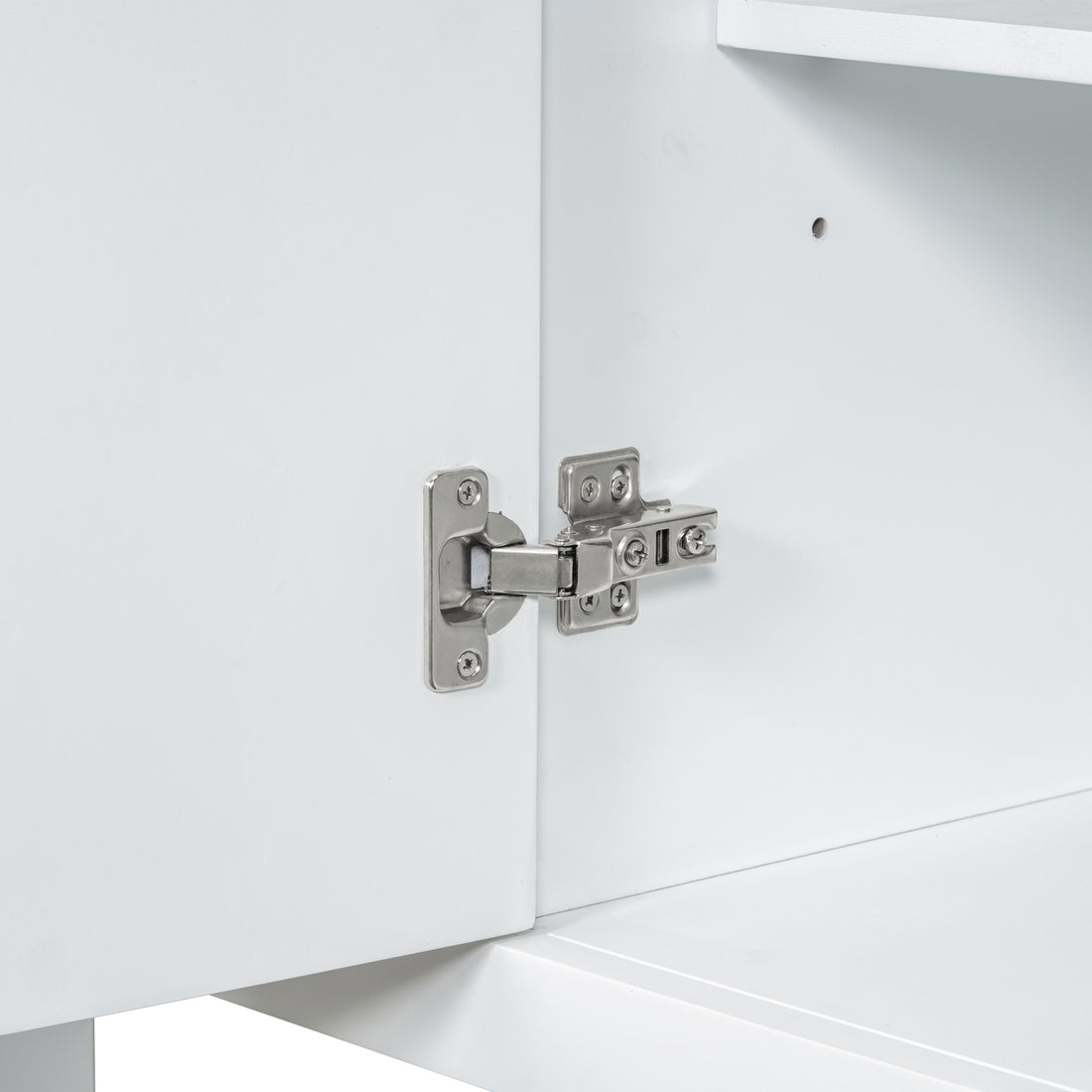 36" Bathroom Vanity With Sink Combo, One Cabinet And Three Drawers, Solid Wood And Mdf Board, White Old Sku:Sy999505Aak White Solid Wood Mdf