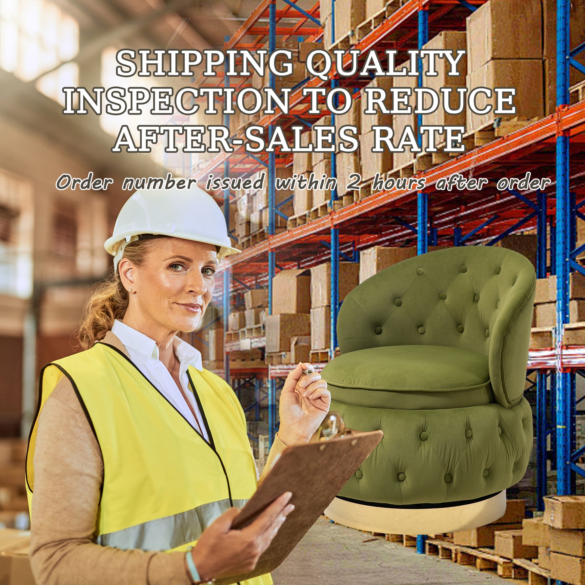 360 Degree Swivel Cuddle Barrel Accent Storage Chairs, Round Armchairs With Wide Upholstered, Fluffy Velvet Fabric Chair For Living Room, Bedroom, Office, Waiting Rooms Olive Green Primary Living Space Foam Velvet