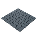 Plastic Interlocking Deck Tiles,44 Pack Patio Deck Tiles,12