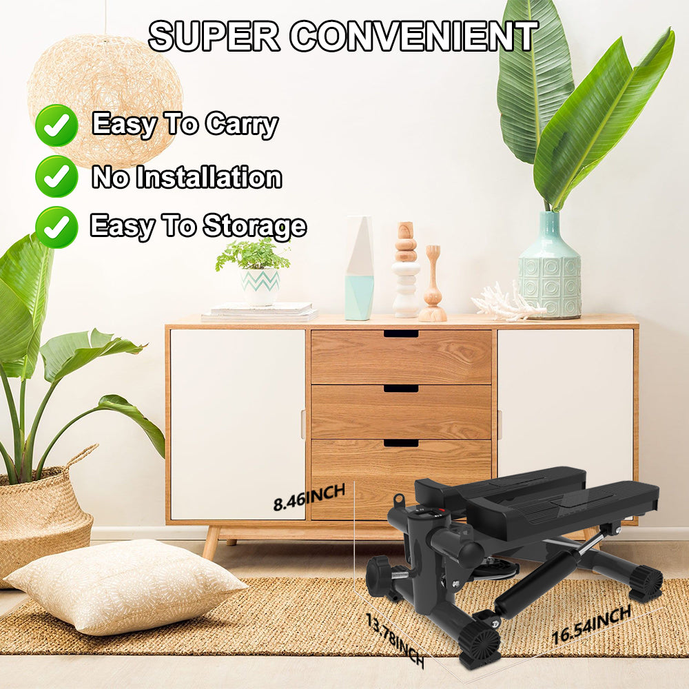 Mini Steppers For Exercise, Stair Stepper With Resistance Bands, Mini