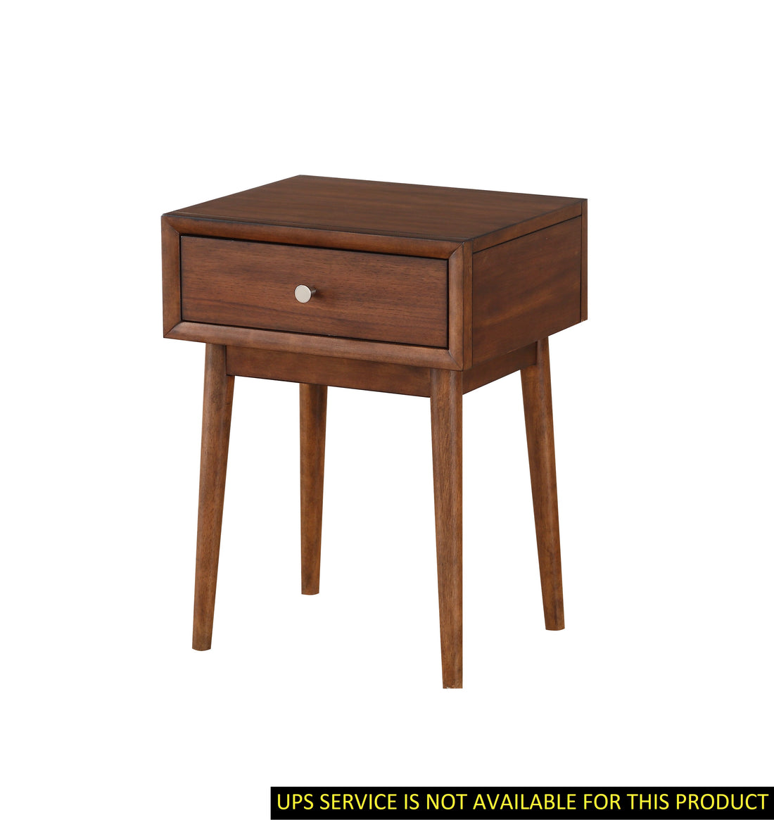 Modern Style 1Pc End Table Drawer Brown Finish Living Room Furniture Stylish Table Brown Brown Primary Living Space Mid Century Modern,Modern,Retro Drawers Coffee & End Tables Wood