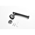 3 Piece Bathroom Hardware Set matte black-stainless steel