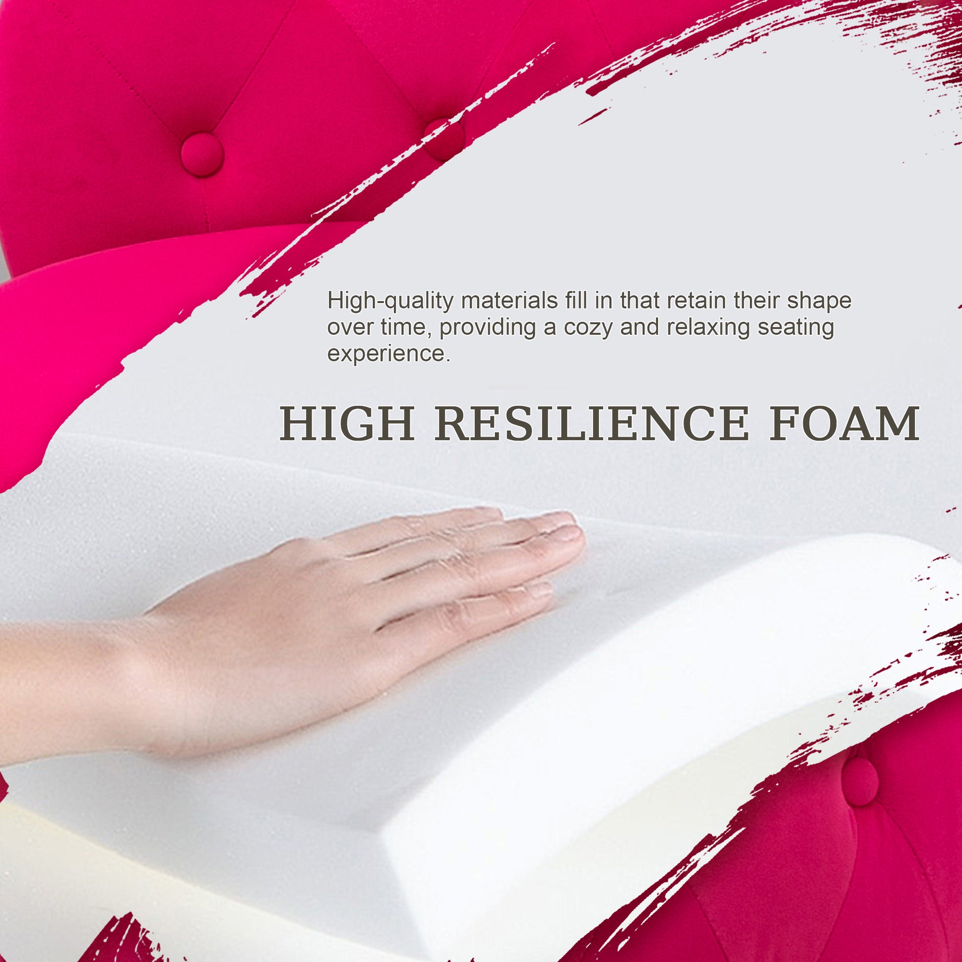 360 Degree Swivel Cuddle Barrel Accent Storage Chairs, Round Armchairs With Wide Upholstered, Fluffy Velvet Fabric Chair For Living Room, Bedroom, Office, Waiting Rooms Red Primary Living Space Foam Velvet