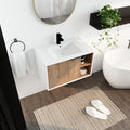 30'' Floating Wall Mounted Bathroom Vanity with imitative oak-1-2-soft close doors-bathroom-wall