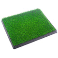 Pet Toilet Dog Potty Artificial Turf Environmental Protection With Drawer Green Abs