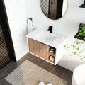 30'' Floating Wall Mounted Bathroom Vanity with imitative oak-1-2-soft close doors-bathroom-wall