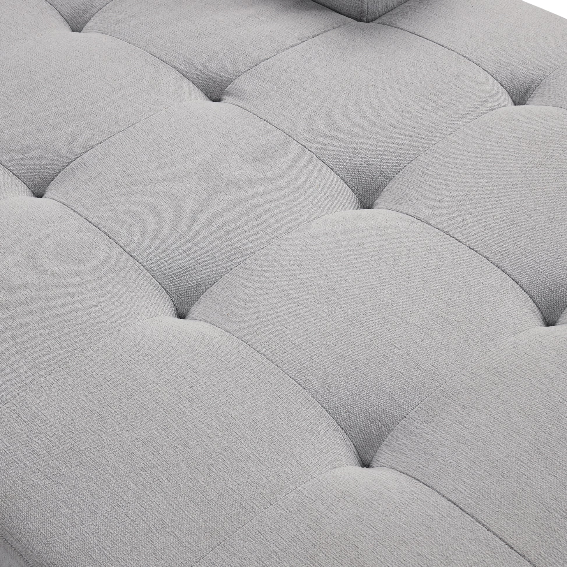 Sectional Sleeper Sofa With Pull Out Bed And Lounge Chair, Usb And Type C Interfaces, Suitable For Living Room, Office, And Spacious Spaces Gray Polyester