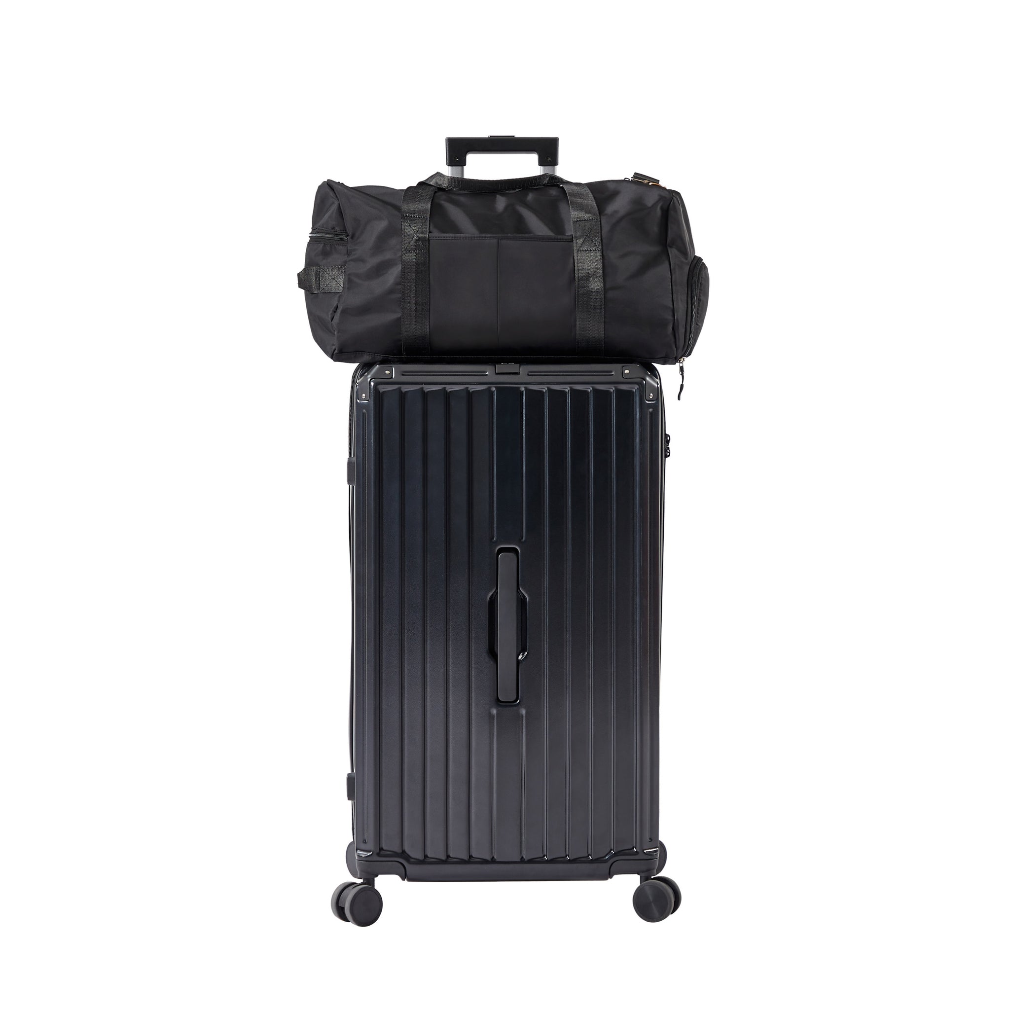 Luggage Set 4 pcs 20" 24" 29" Travel Bag , PC ABS black-abs+pc