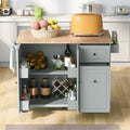 Kitchen Island With Drop Leaf, 53.9