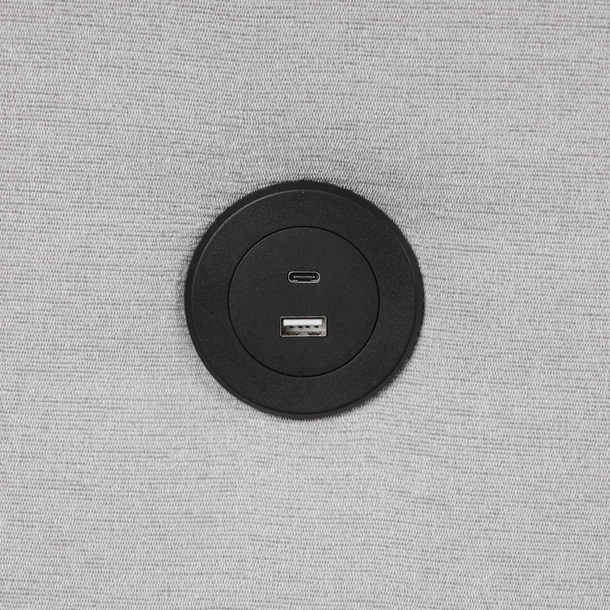 Sectional Sleeper Sofa With Pull Out Bed And Lounge Chair, Usb And Type C Interfaces, Suitable For Living Room, Office, And Spacious Spaces Gray Polyester