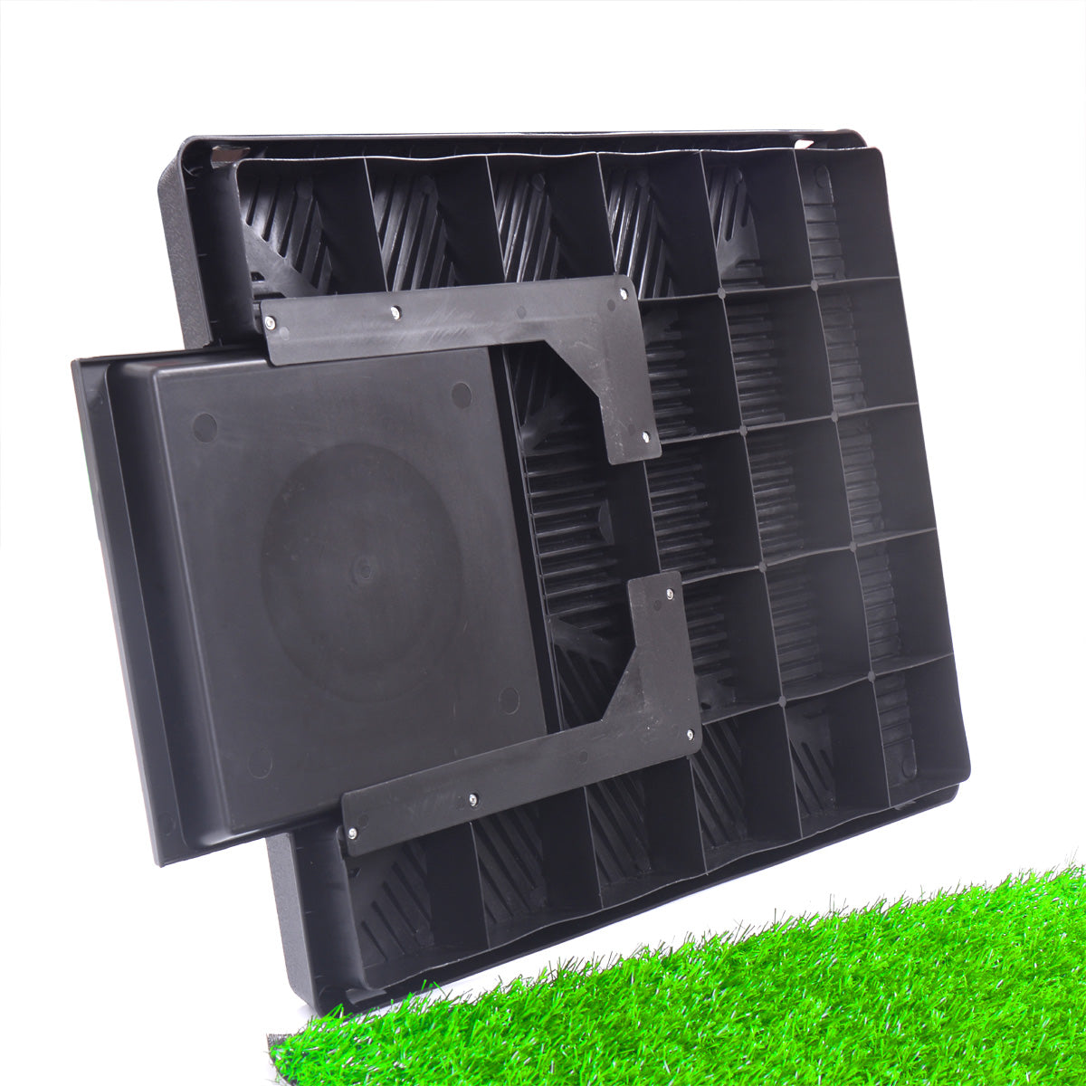 Pet Toilet Dog Potty Artificial Turf Environmental Protection With Drawer Green Abs