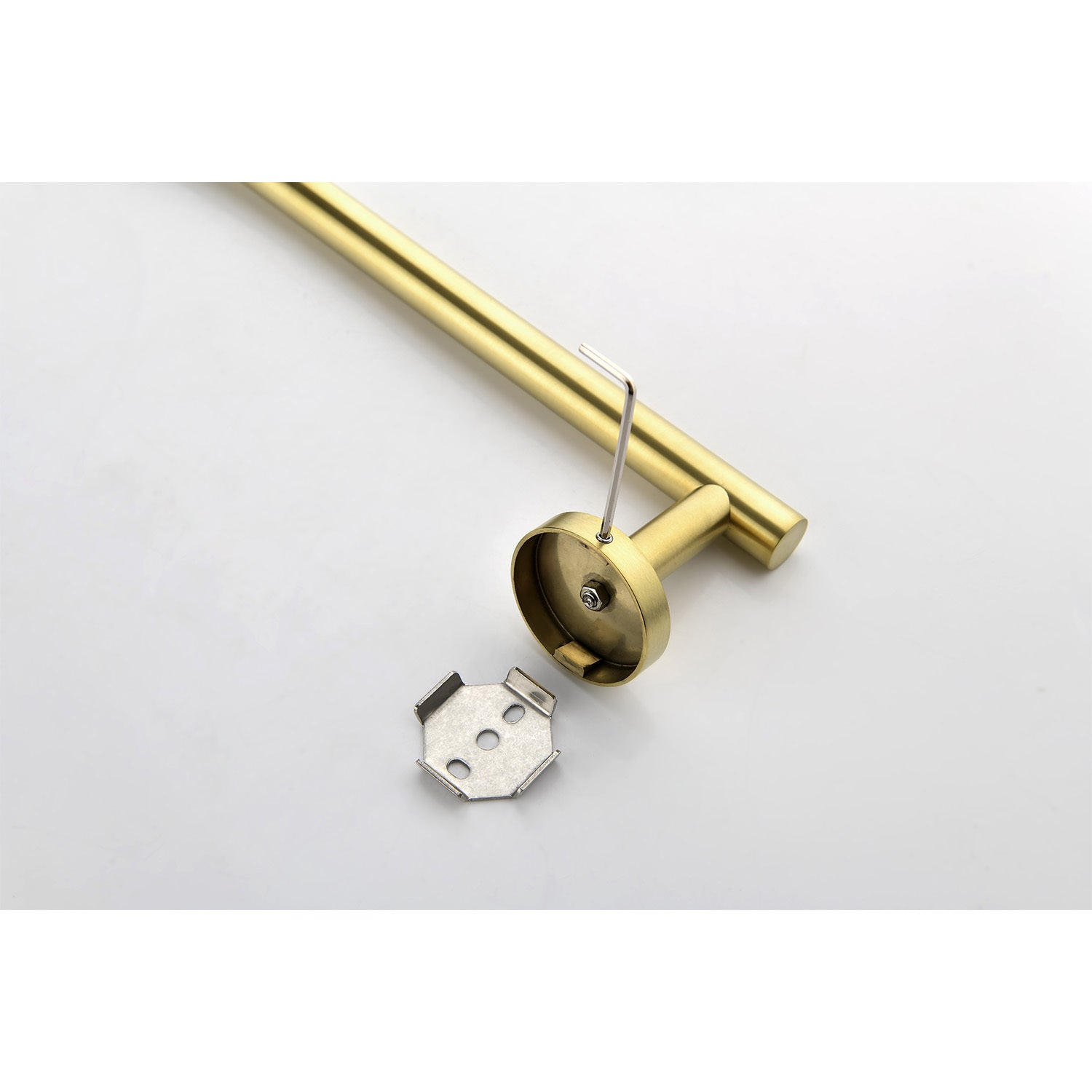 3 Piece Bathroom Hardware Set brushed gold-stainless steel