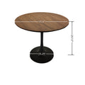 Walnut Color Round Dining Table, 31.5