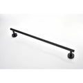 6 Piece Stainless Steel Bathroom Towel Rack Set Wall Mount Matte Black Stainless Steel