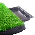 Pet Toilet Dog Potty Artificial Turf Environmental Protection With Drawer Green Abs