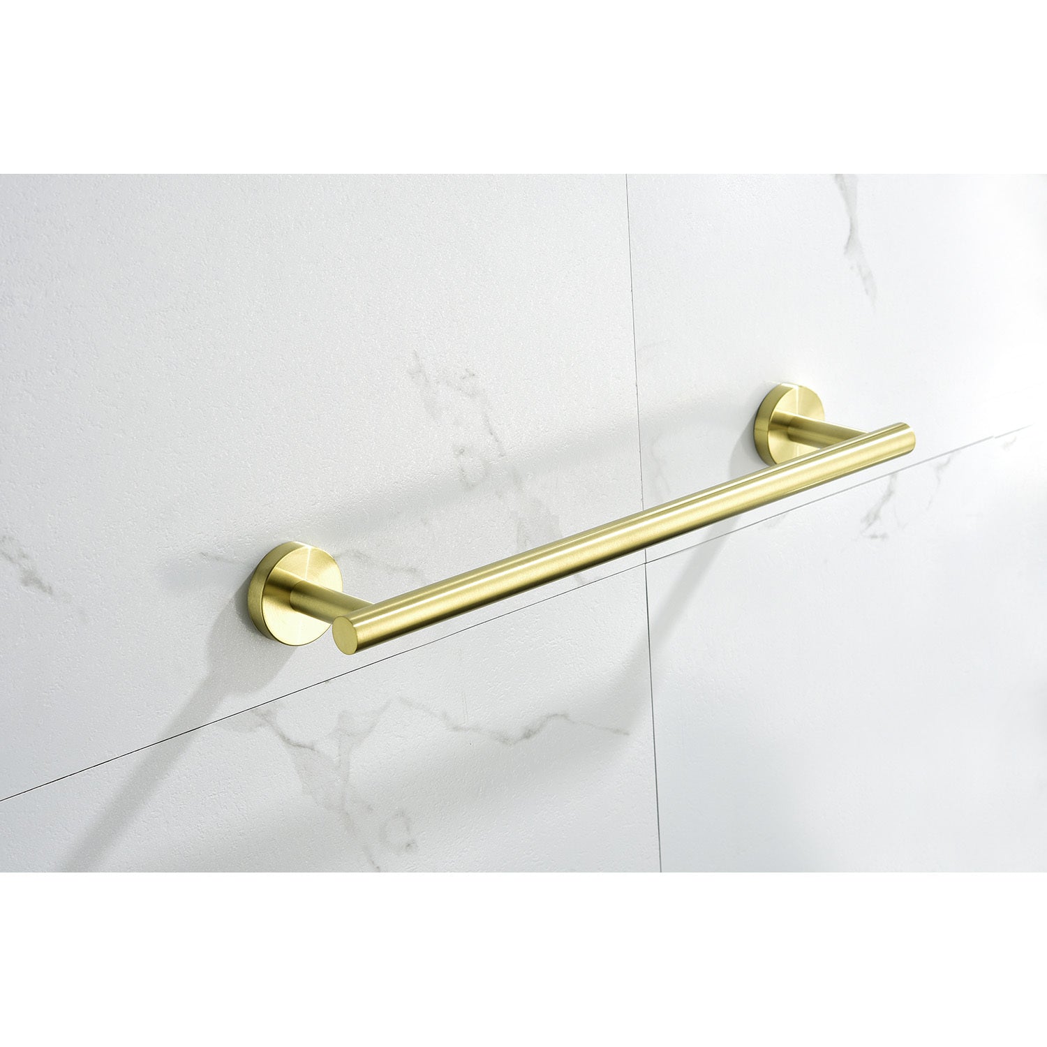 6 Piece Stainless Steel Bathroom Towel Rack Set Wall Mount Brushed Gold Stainless Steel