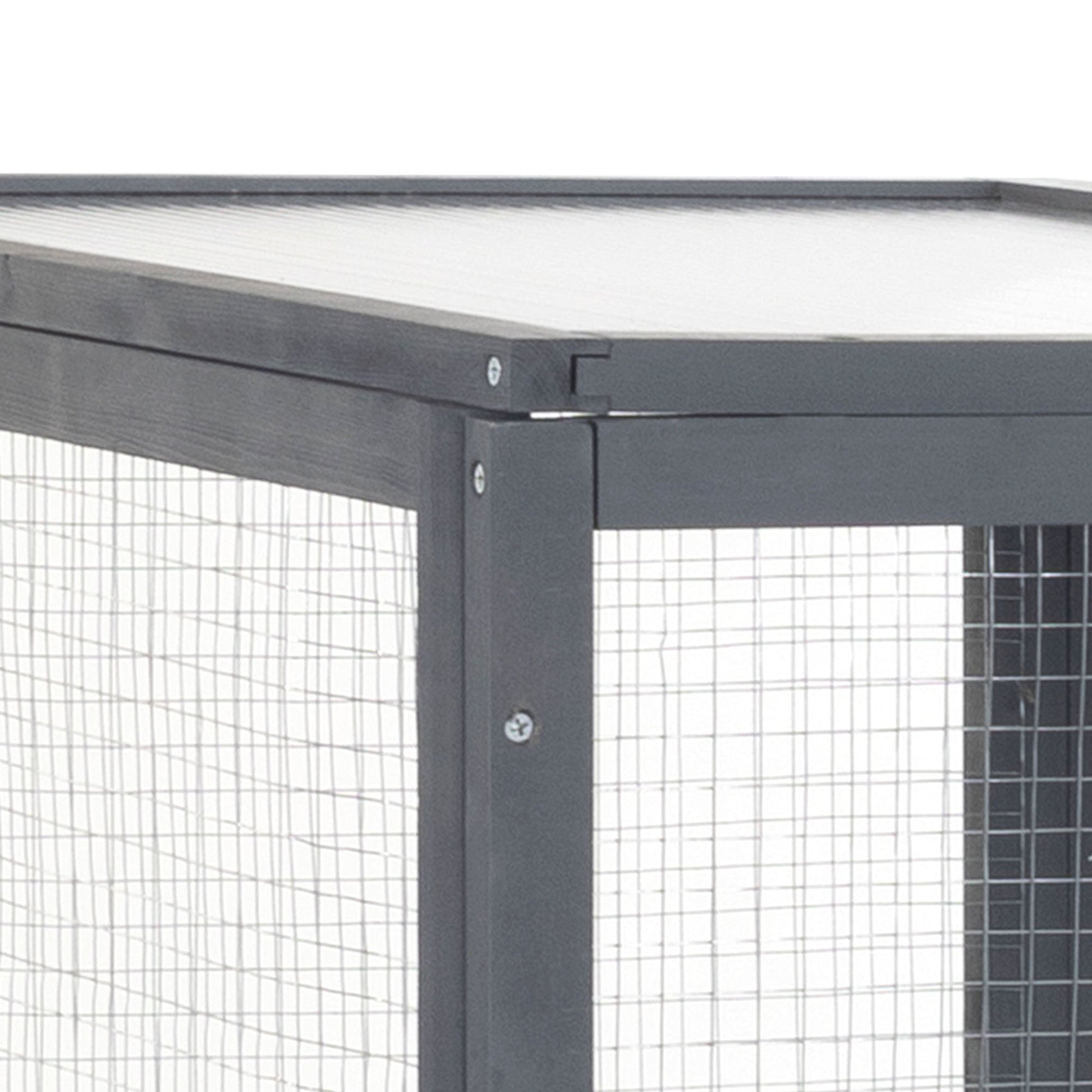 Super Large Cat Cage Grey Grey Wood Metal