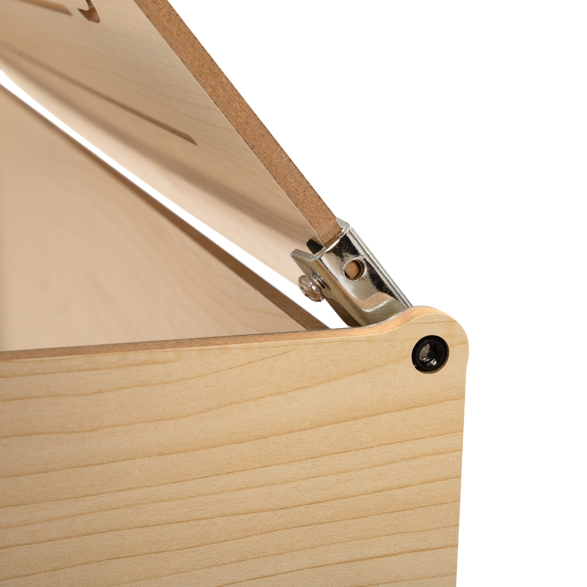 Wooden Hamster Cage Small Animals House, Acrylic Hutch For Dwarf Hamster, Guinea Pig, Chinchilla, Opening Top With Air Vents Natural Mdf